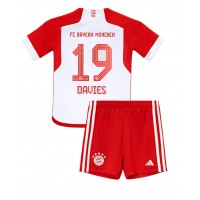 Bayern Munich Alphonso Davies #19 Domáci Detský futbalový dres 2023-24 Krátky Rukáv (+ trenírky)